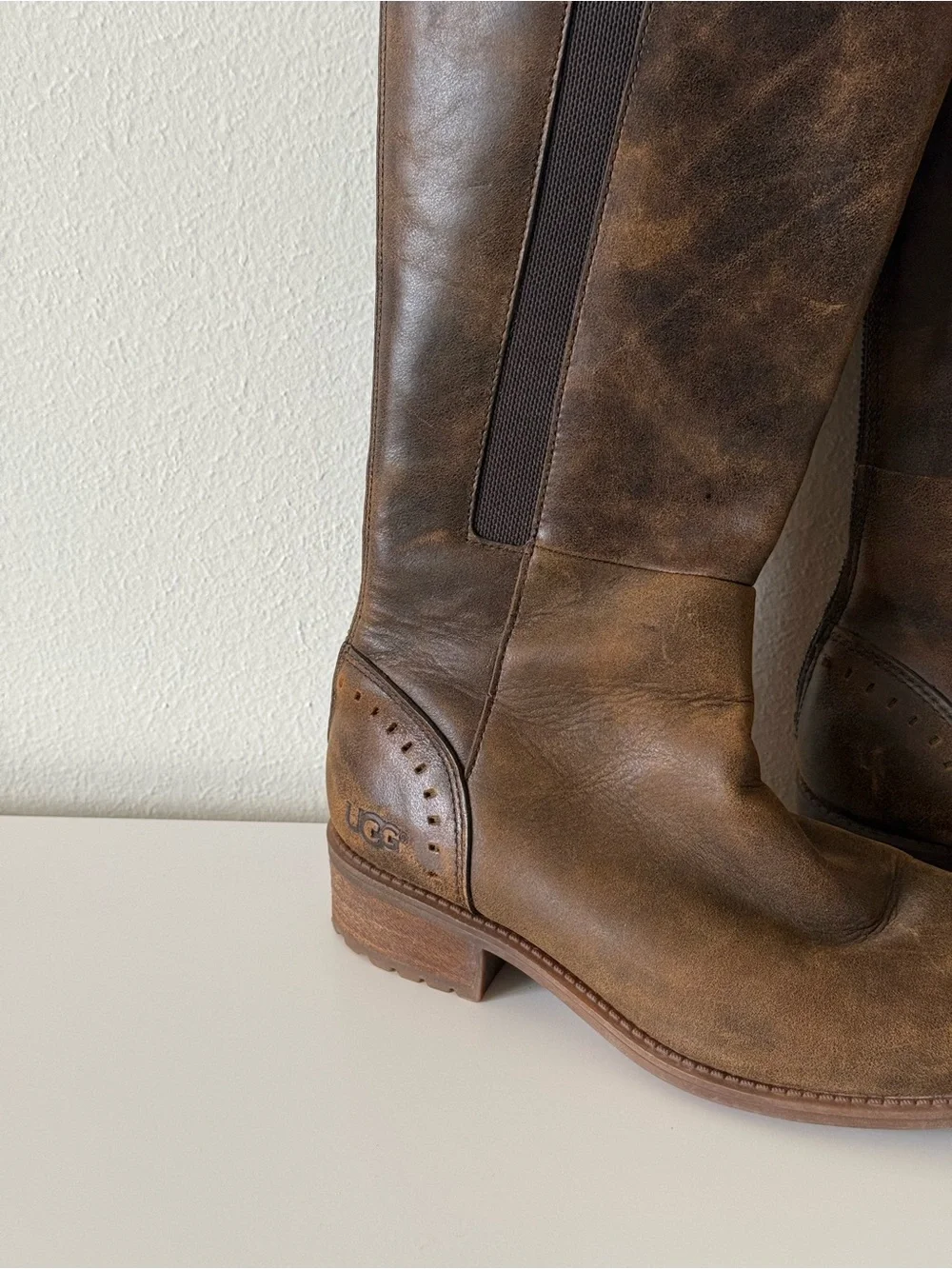 UGG Women's Brown Tall Leather Boots